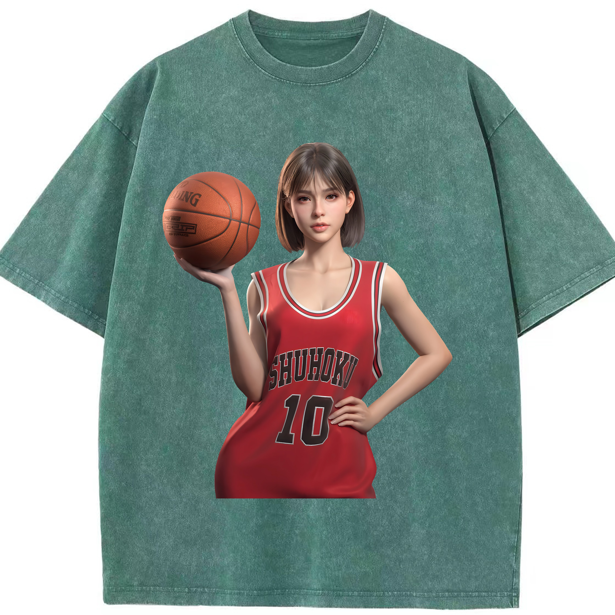 （画像用） SLAM DUNK／スラムダンク 綿100% ヴィンテージ風 半袖Tシャツ（フロントプリント）